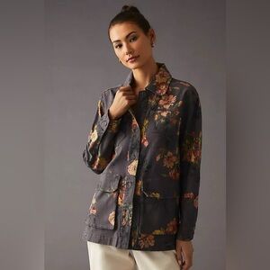 Pilcro the Wanderer Floral Jacket Size Small